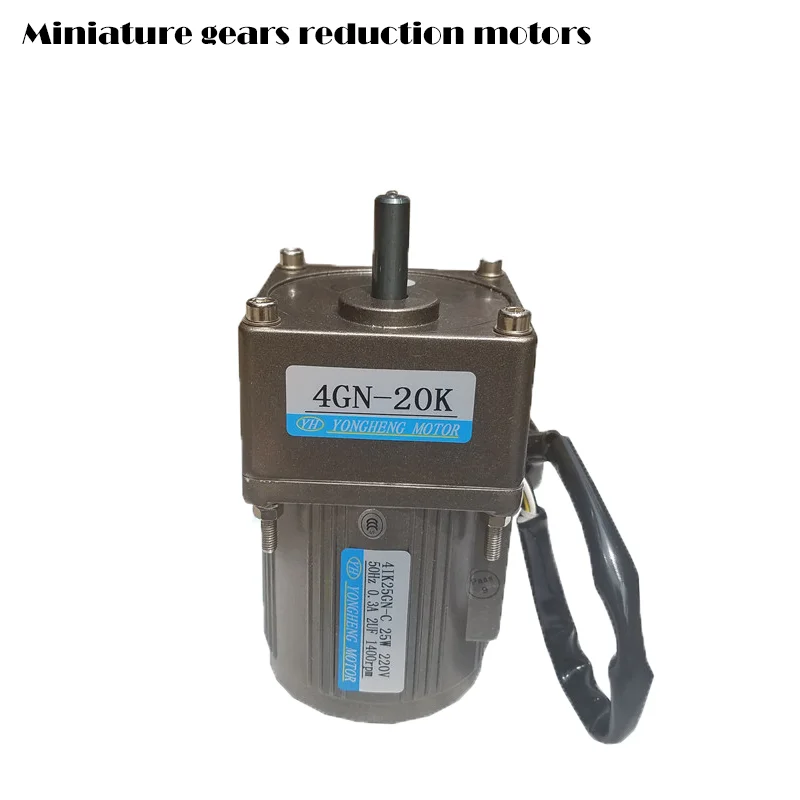 Миниатюрная шестерня Редукционный двигатель 25 Вт 220 В регулятор скорости