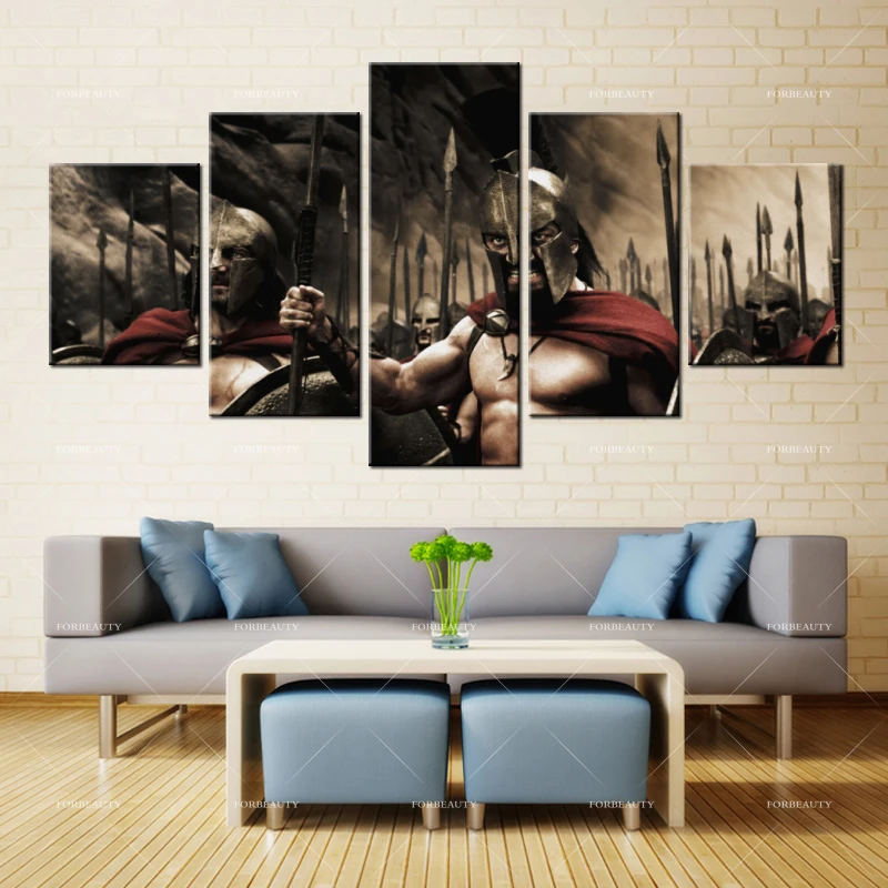 Forbeauty Холст Живопись стены Искусство warriors_spartans_killers _strong_man распылитель печать