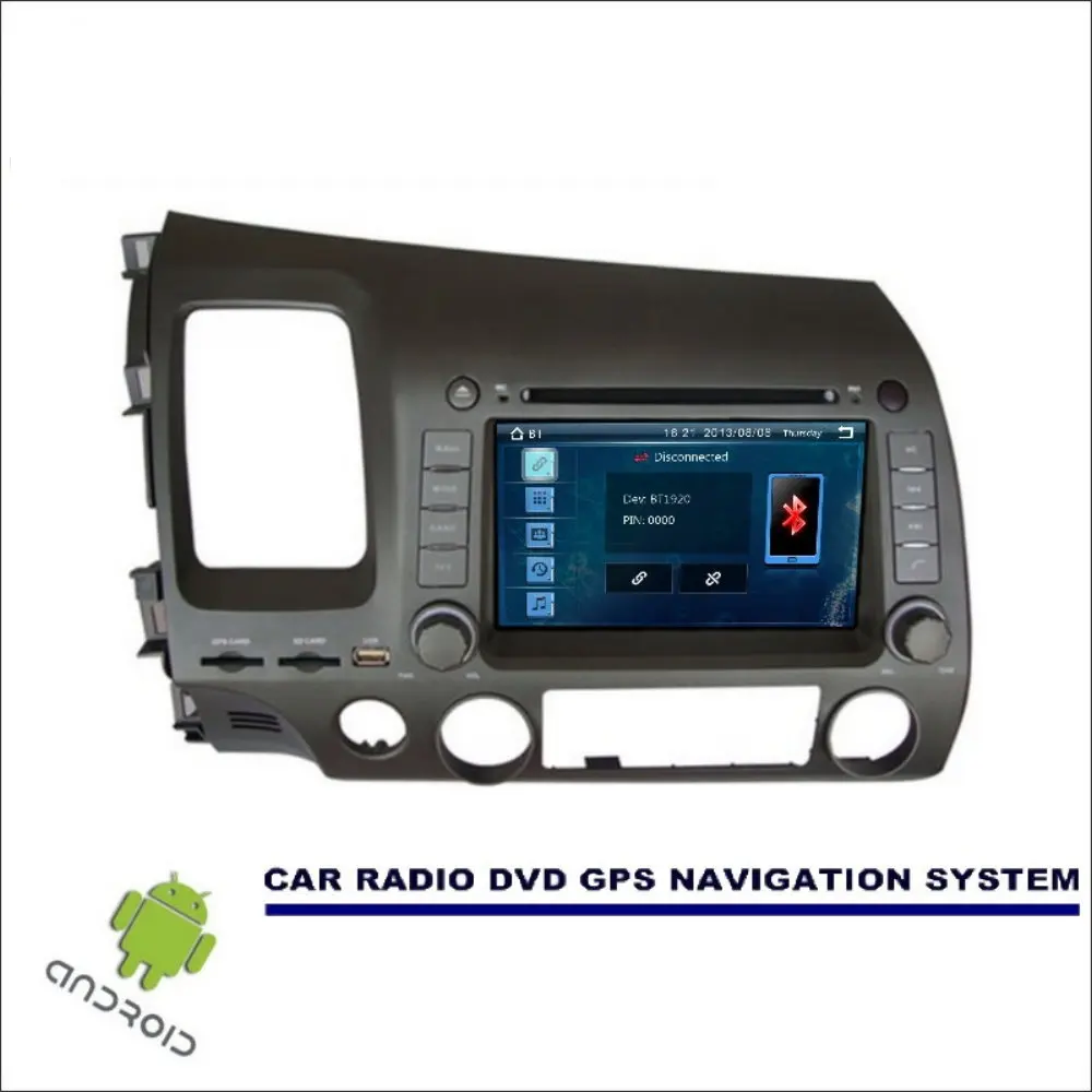 Liorlee Wince/Android Автомобильная Мультимедийная навигационная система для Honda CIVIC 2006 2011
