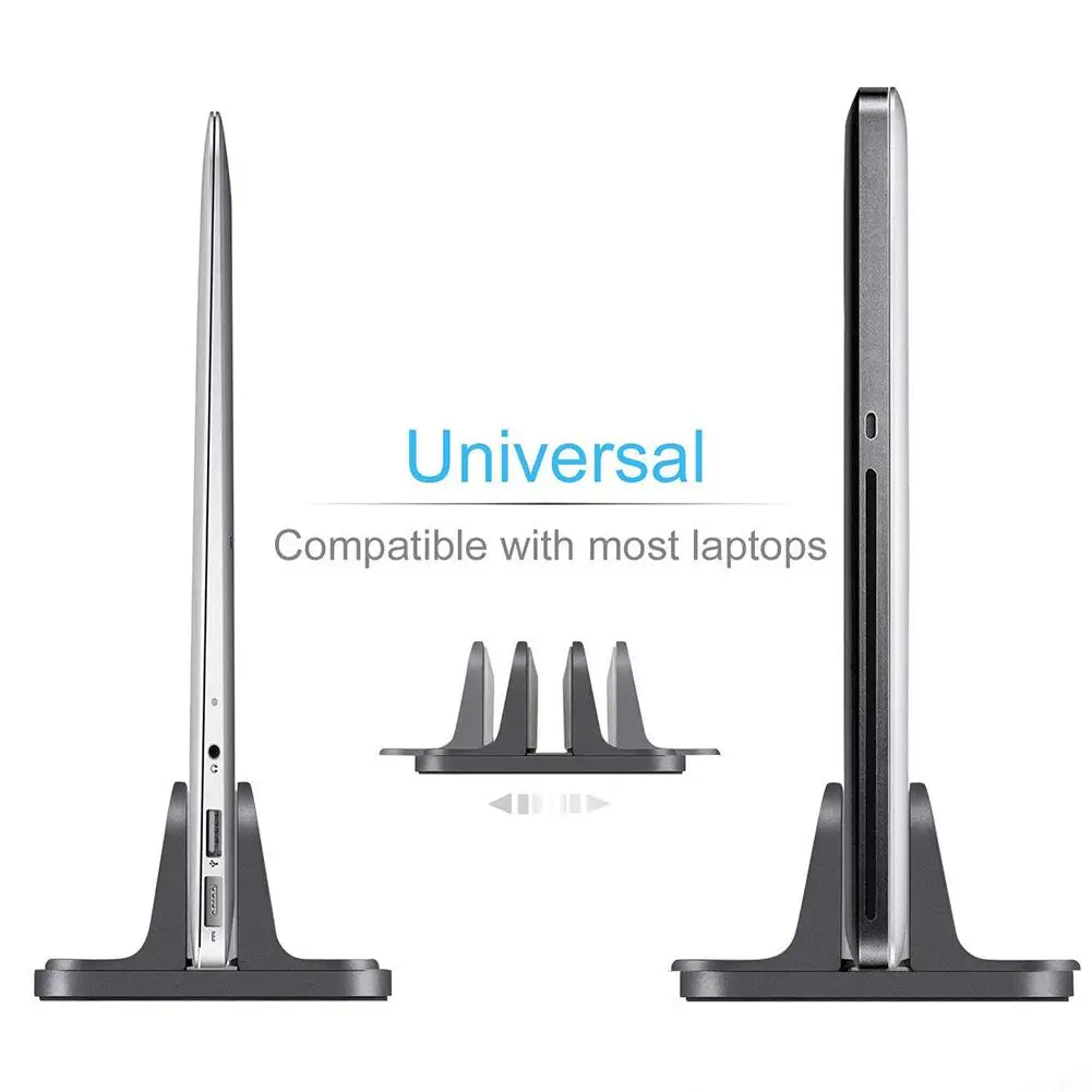 Вертикальная подставка для ноутбука Macbook Air Pro 13 15 настольная алюминиевая подставка с регулируемым размером док-станции для поверхности Chromebook
