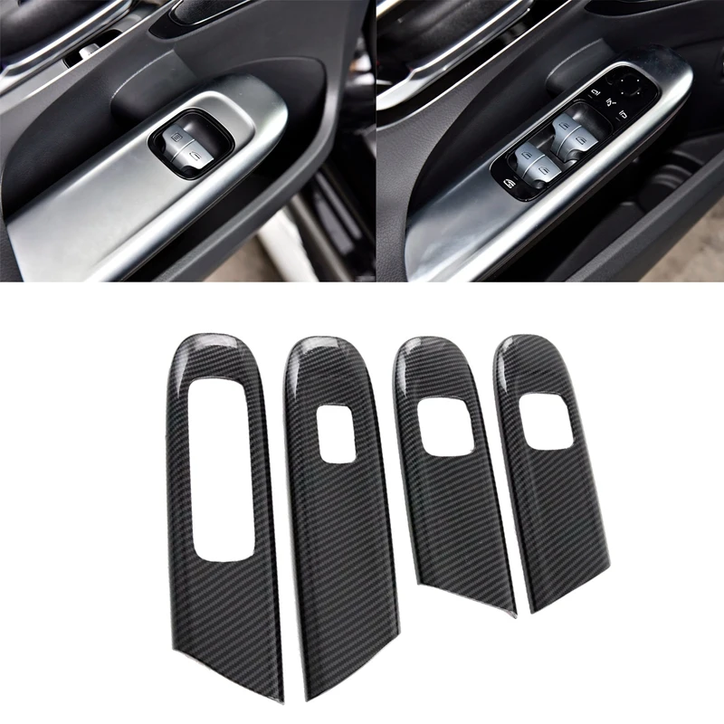 

For Mercedes-Benz C-Class W206 C260 2022 Window Control Panel Glass Lift Switch Cover Trim Double Button