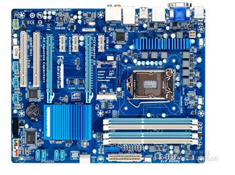 Оригинальная десктопная материнская плата LGA 1155 DDR3 USB2.0 US3.0 I3 I5 I7 GA-Z77-D3H 32 Гб Z77 |