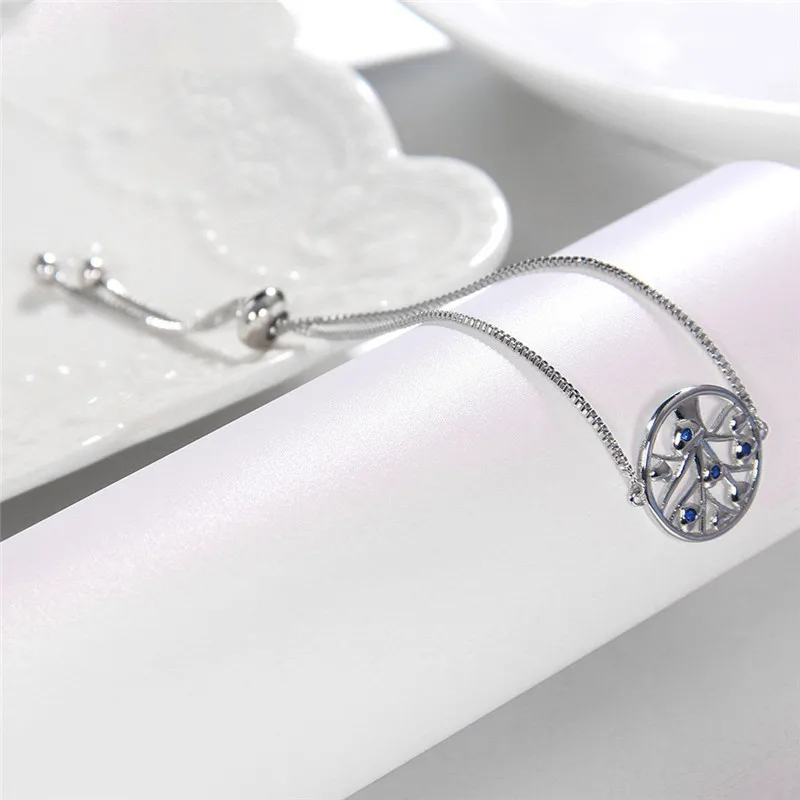 CodeMonkey 2020 Новинка 100% Настоящее серебро 925 пробы Древо жизни браслет простой дизайн