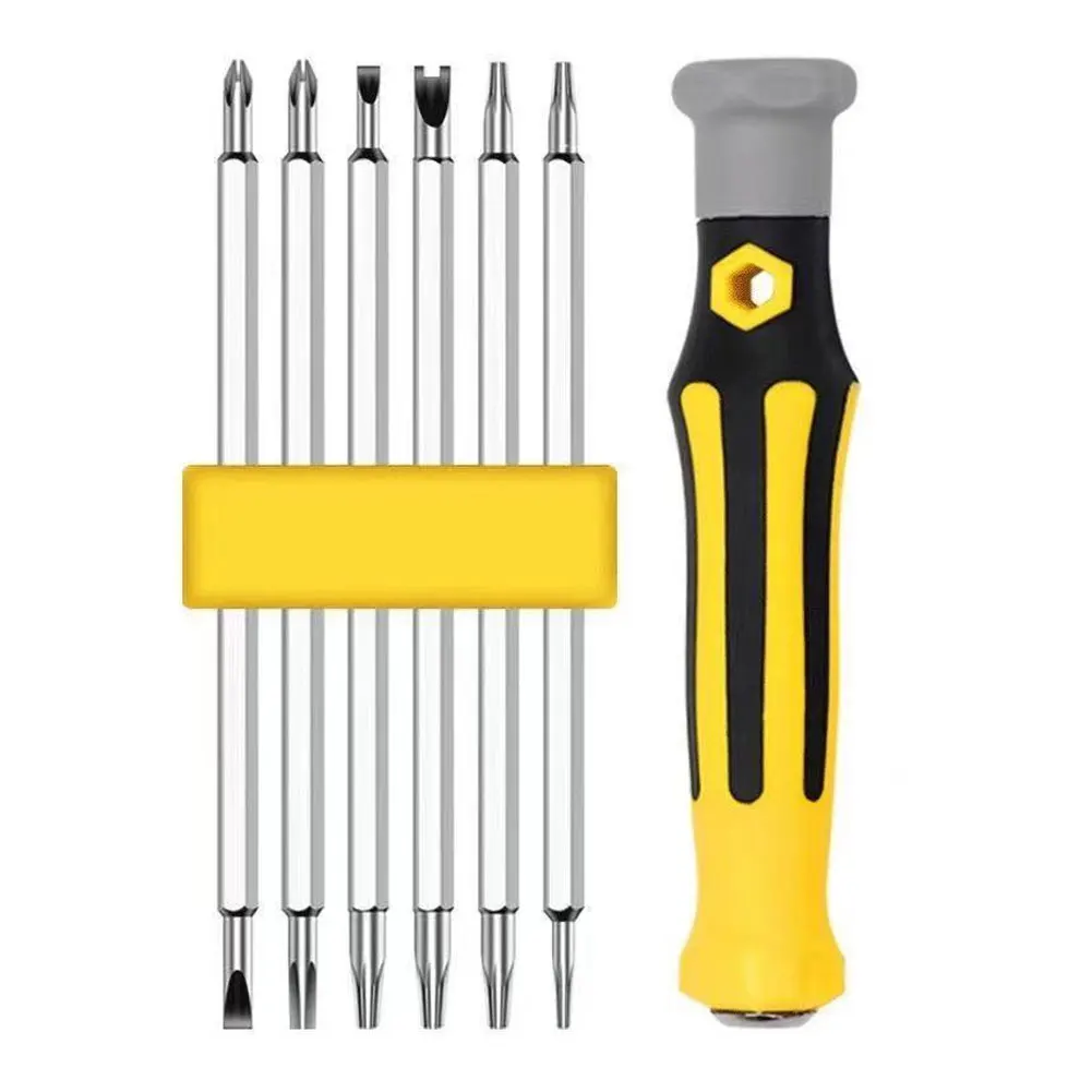 

Multi-Function Screwdriver Kit 6 In 1 Screwdriver Special Shaped Screw Installation Tools Y Shaped U Shaped Bit Tool Kit