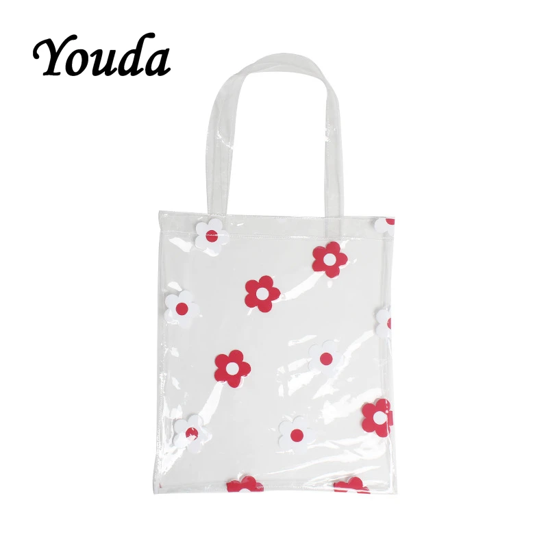 Youda прозрачный ПВХ материал Модная женская сумка большая емкость Портативная для