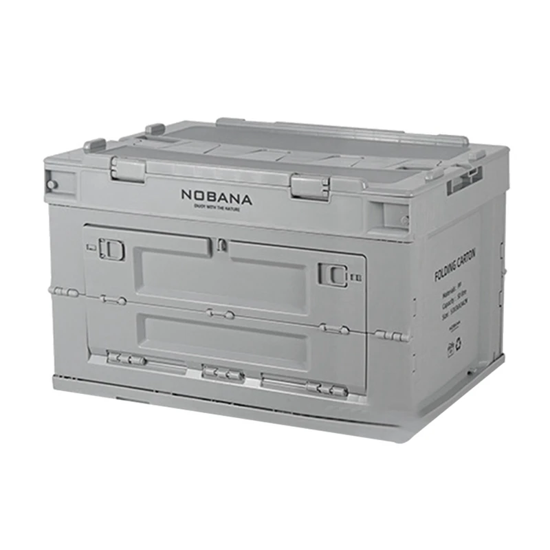 

NOBANA Portable Folding Storage Box 50L PP Large-Capacity Outdoor Travel Storage Bag Sundries Bag