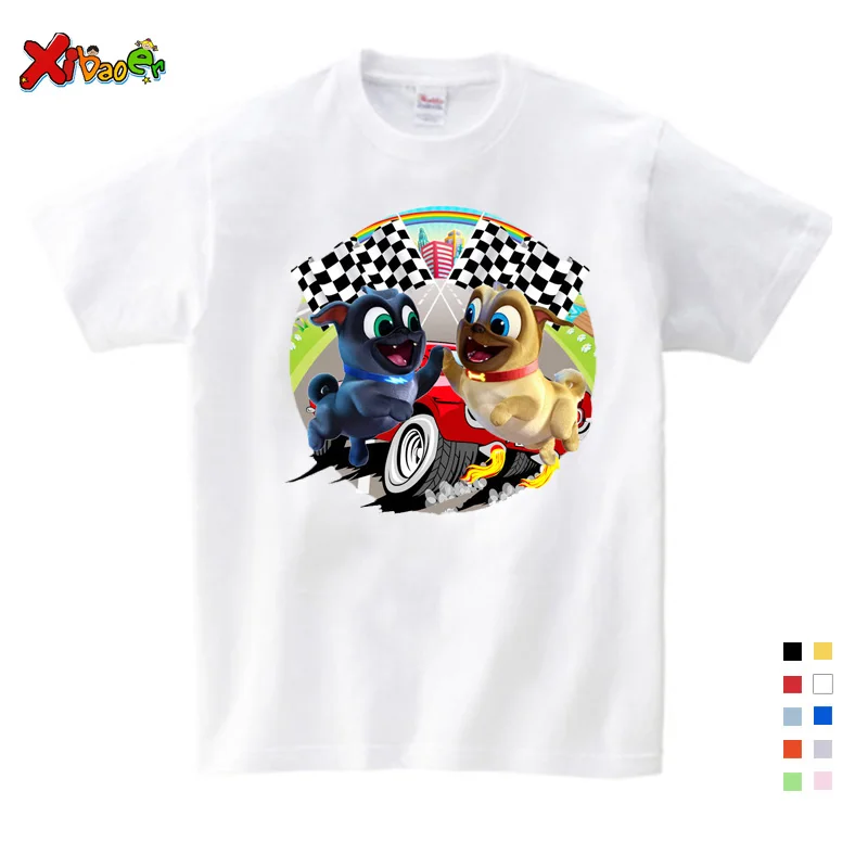 2019 летняя футболка с рисунками из мультфильмов ручной работы щенок дружки