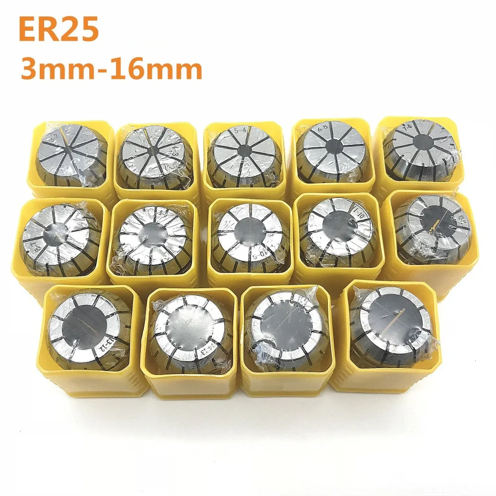 

High quality elastic collet ER25 3mm 4mm 6mm 8mm 10mm 12mm 14mmCNC machine engraving machine motor shaft cutter rod clamp collet