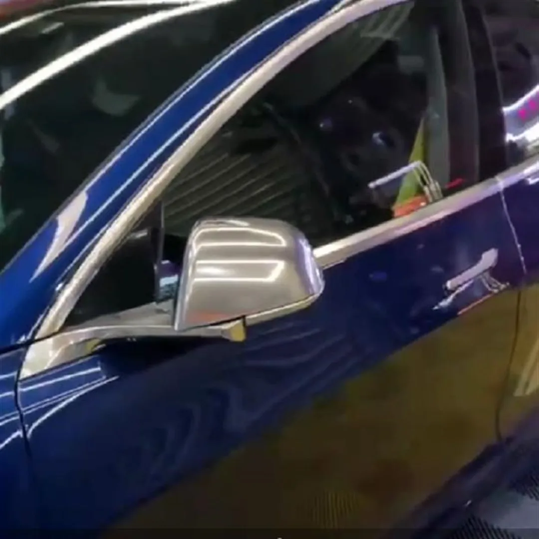 Матовая Гальваническая отделка для Tesla Model 3 декоративная крышка зеркала заднего