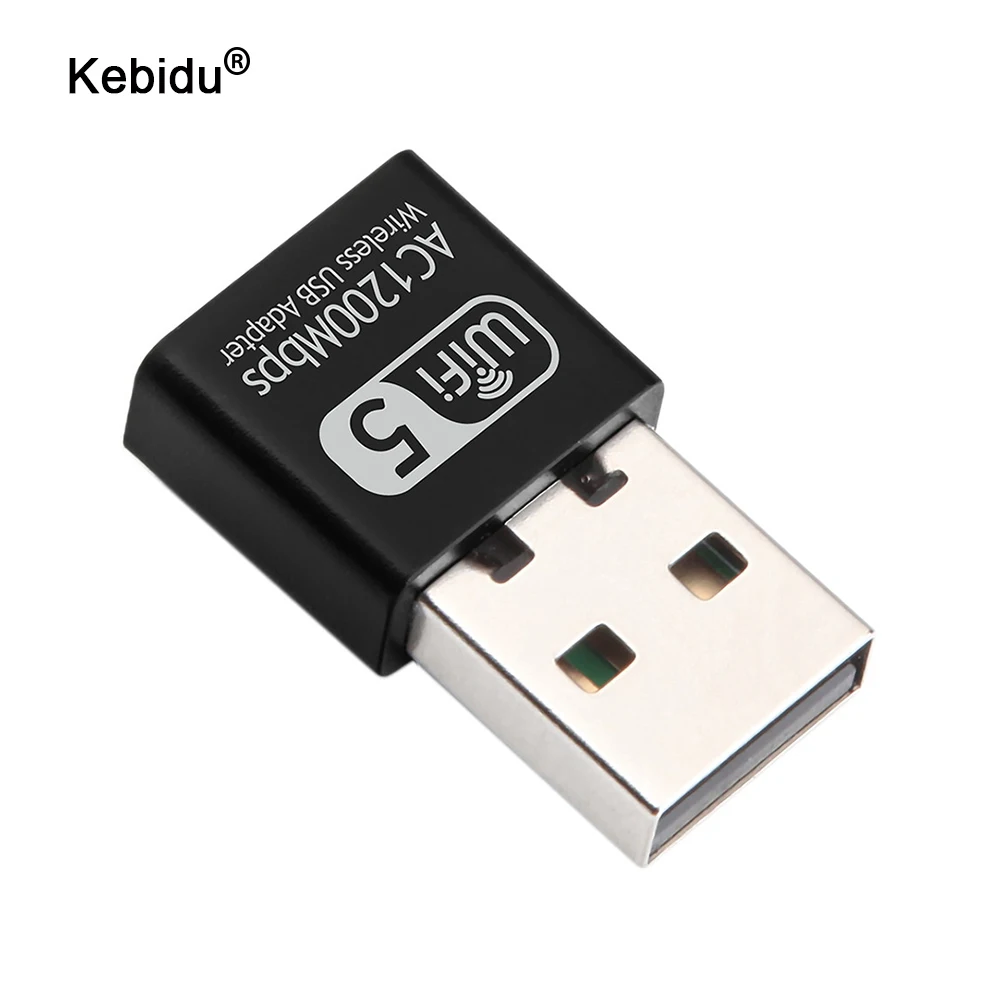 Беспроводной Wi-Fi адаптер kebidu USB-адаптер 2 4 ГГц 5 8 1200 Мбит/с сетевая карта с