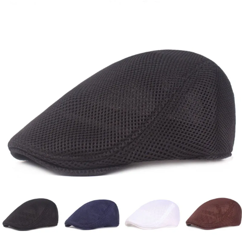 Повседневная Кепка берета s для мужчин плоская Регулируемая винтажная кепка
