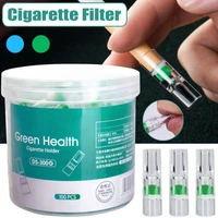 100pcs disposable tobacco filter anti smoking quit addiction tar filtration accessories holder for drop ship
