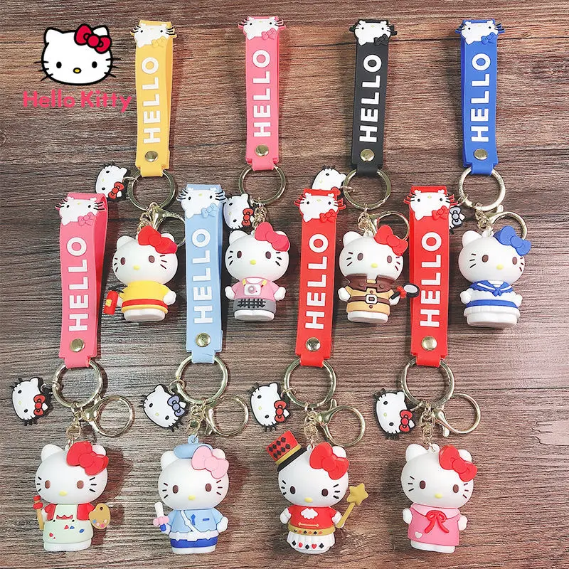 

Hello Kitty Creative Cartoon Cute Doll Key Chain Exquisite Hand-made Pendant Pendant Personalized Car Bag Key Chain
