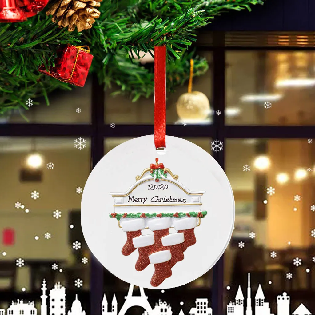 2020 рождественские украшения персонализированные висячие для дома Подарочный