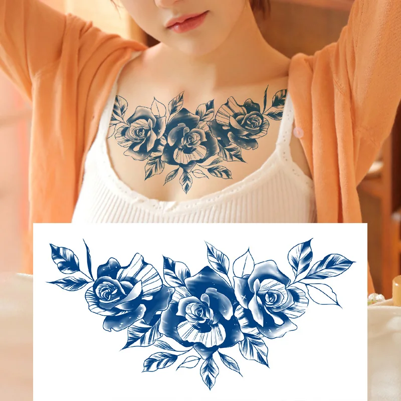 

Juice Tattoo Stickers Chest Tattoo No.1-5 Fake Temporary Tattoo Sticker Waterproof Persistent Were-Resisting Mandala Body Art