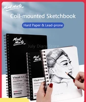 mont marte spiral coil sketchbook a3a4a5 thicken paper 120 sheets blank notebook diary artists drawing graffiti 110g