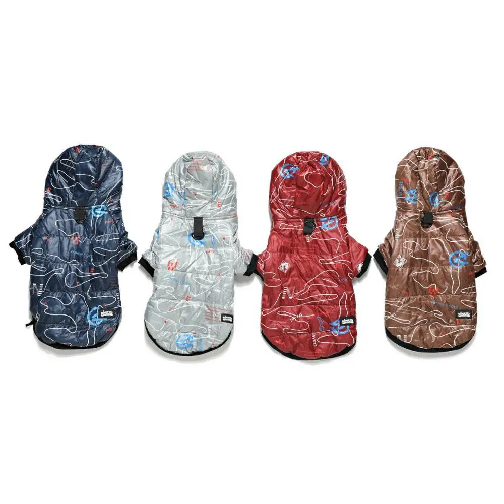 

Autumn Winter Cloth Dog Clothes Cool Pet Dog Warm Cloth Dog Jacket Coats with Fur Collar Small Medium Dogs Puppy Jacket.