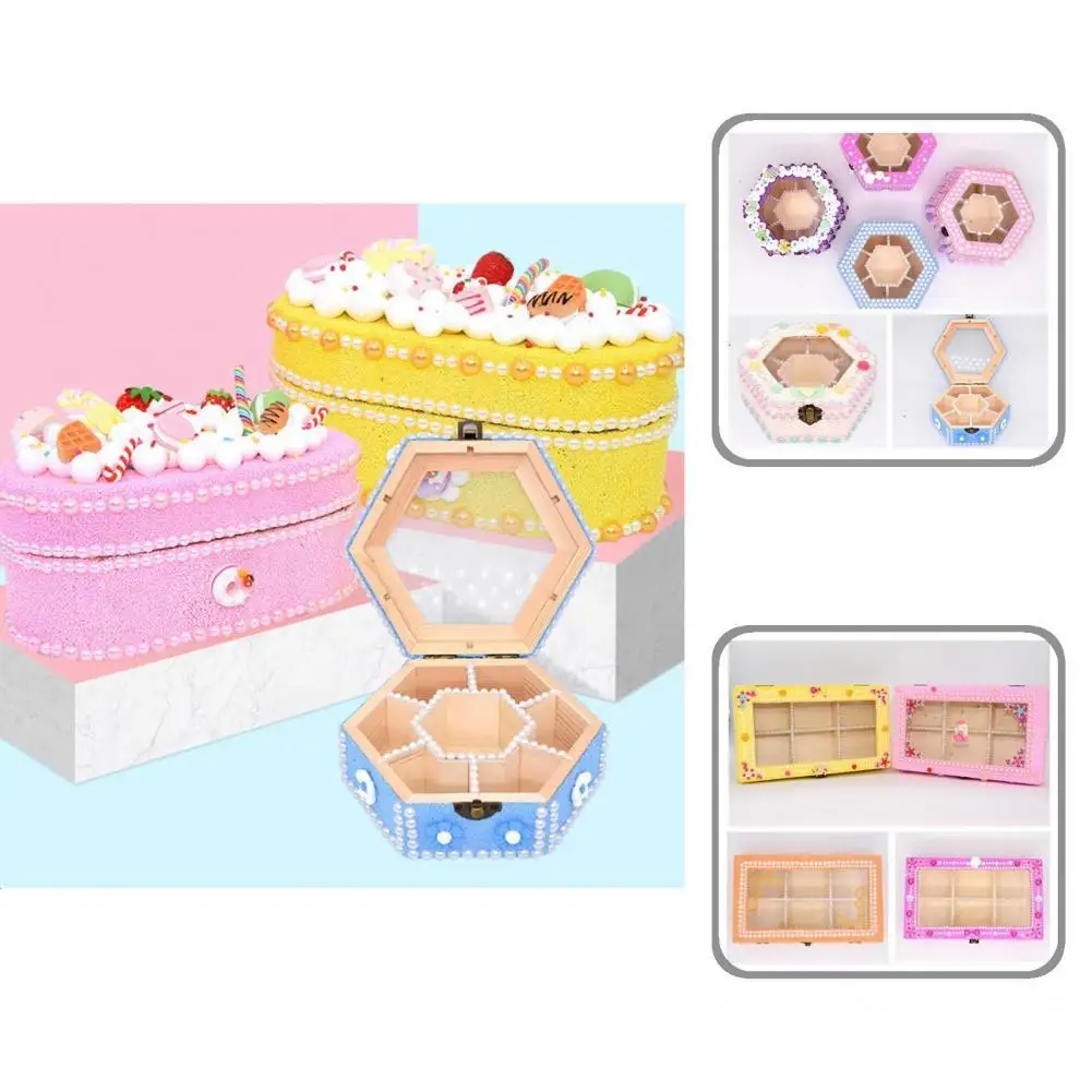 

Fashion Chest Storage Box Natural Unfinished Durable Crafts Art Hobbies Home Storage