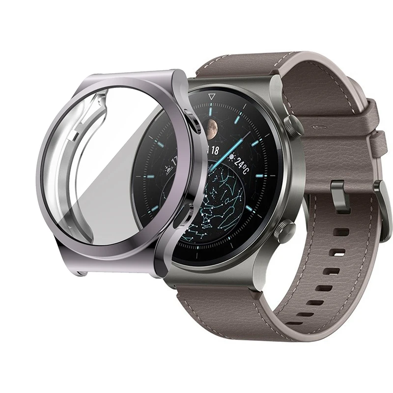 Фото Мягкий защитный чехол из ТПУ на весь экран рамка для Huawei Watch GT 2 Pro ремешок GT2 pro Мягкий защитный чехол из ТПУ на весь экран рамка для Huawei Watch GT 2 Pro ремешок GT2 pro