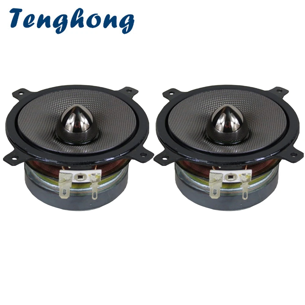 

Tenghong 2pcs 3 Inch Full Range Speaker 4Ohm 20W Bullet Woven Pot Bass Midrange Treble Audio Loudspeakers Home Theater Tweeter