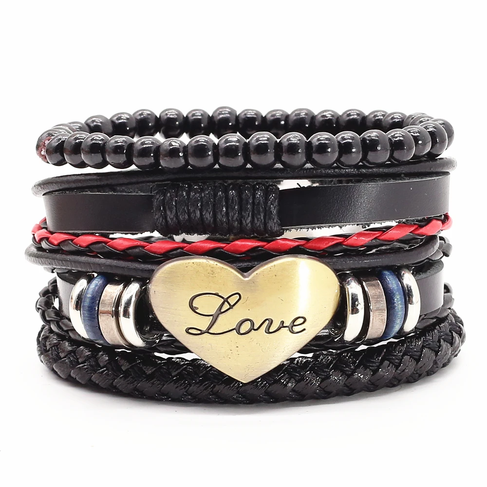 4 шт./компл. винтажный бронзовый браслет с шармами в виде ящерицы скорпиона для