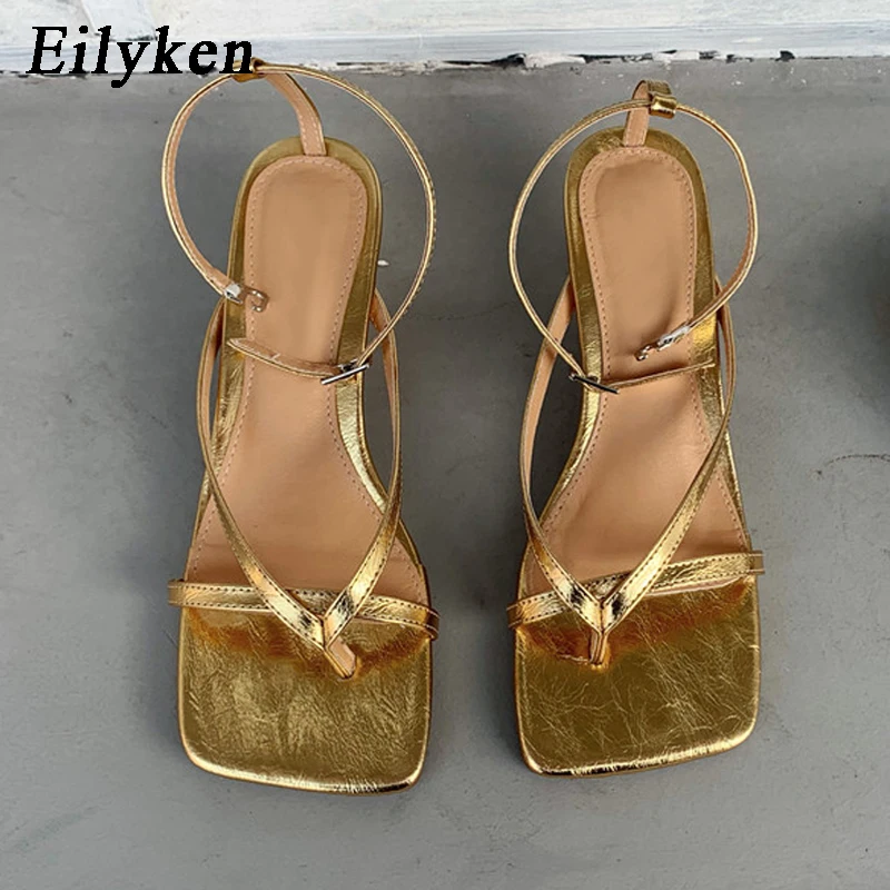 Женские дизайнерские босоножки Eilyken летние вечерние модельные туфли на низком