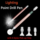 1 шт. 5D колесо прокрутки инструмент для алмазной живописи точечное сверло ручка освещение Дрель Ручка с 4 стилями головки вышивка крестиком DIY Швейные Инструменты