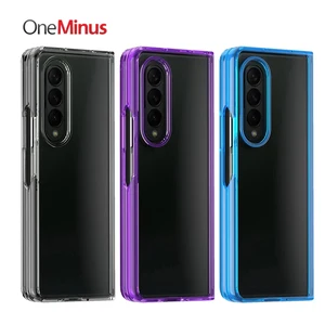 foldable shockproof z fold 3 case for samsung galaxy z fold3 5g cover translucent slim silicone frame hard back skin funda coque free global shipping