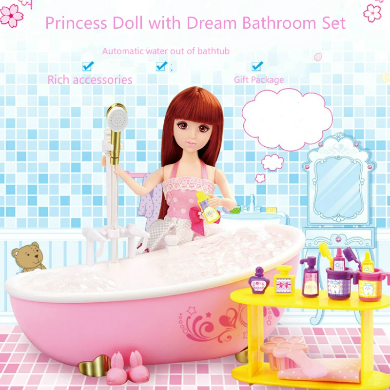 17 шт. кукла принцесса с большой мечтой набор для ванной большая подарочная