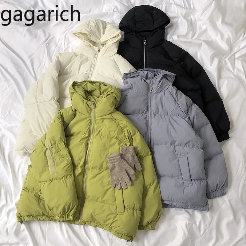 Gagarich женские парки 2020 однотонная одежда толстая теплая зимняя свободная с