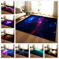 home decoration 3d carpets galaxy space stars living room area rug bedroom tea table floor mat soft memory foam rug and carpet