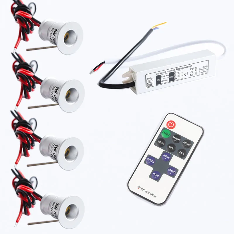 Пульт дистанционного управления с регулируемой яркостью 1 Вт Мини светодиодный