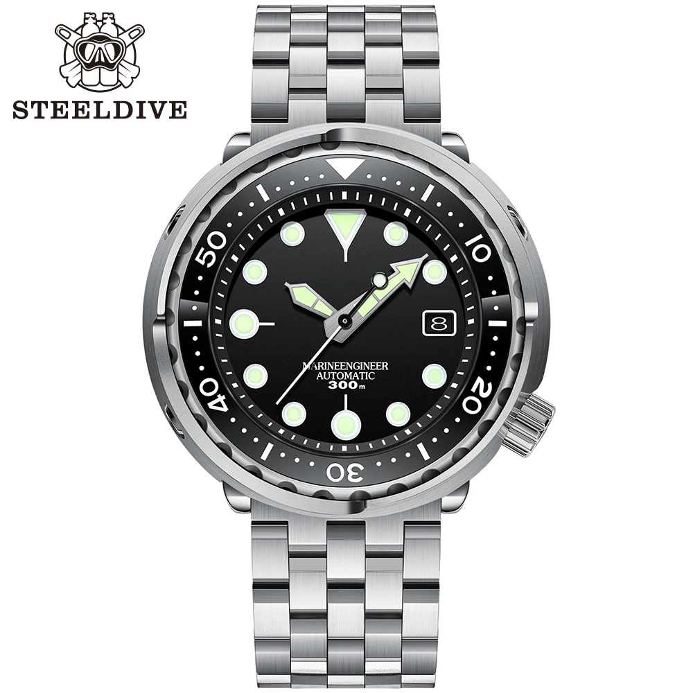 Steeldive SD1975 30ATM Для мужчин мужские часы Seiko-NH35 автоматический Керамика ободок