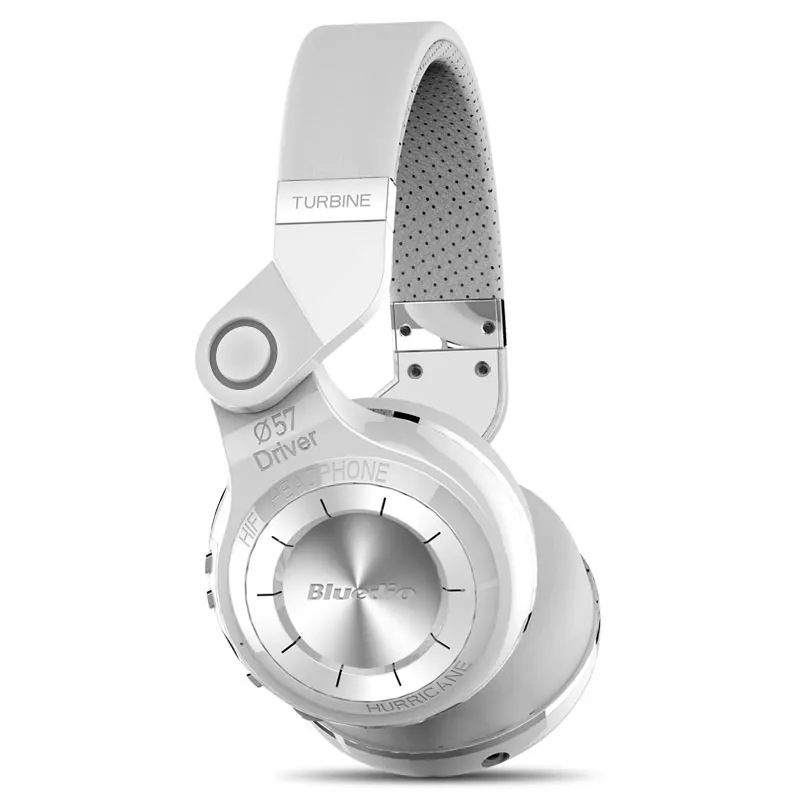 White old version Bluedio T2 bluetooth стерео наушники беспроводные Bluetooth 4.1 Гарнитура hurrican серии на ухо наушников - Цвет: White old version