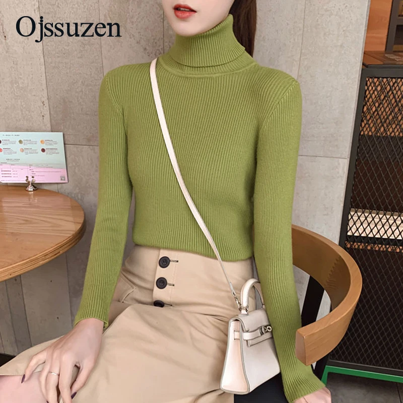 Свитера Женская одежда 2019 зимние женские Топы Пуловер черный зеленый красный