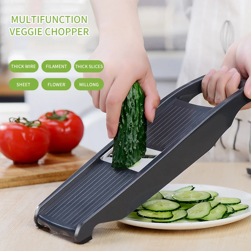

Multifunctional Vegetable Cutter Manual Shred Slicer Stainless Steel Blade Fruit Potato Peeler Carrot Grater Kitchen Accessories