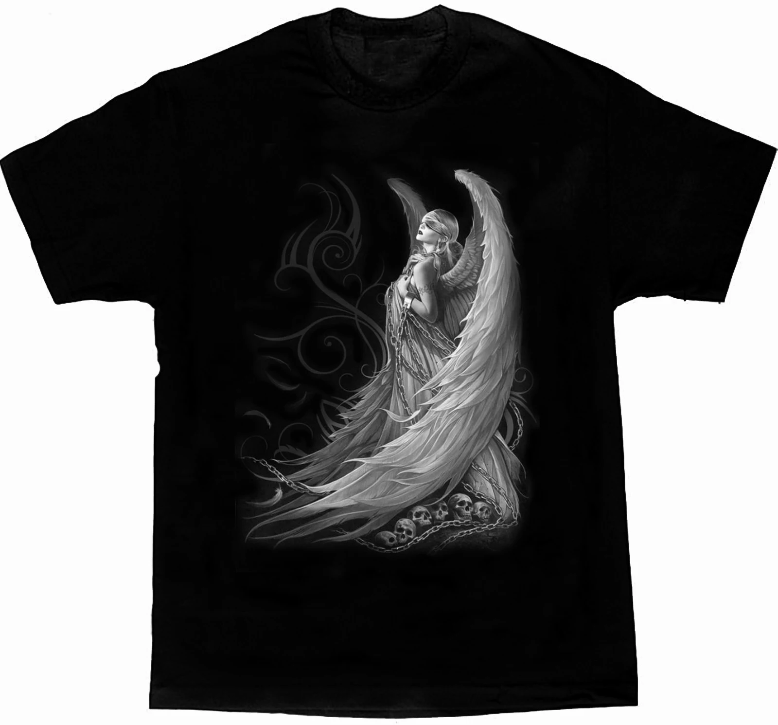 

Captive Spirit. Gothic Style Imprisons Angels Printed T-Shirt. Summer Cotton Short Sleeve O-Neck Men's T Shirt New S-3XL