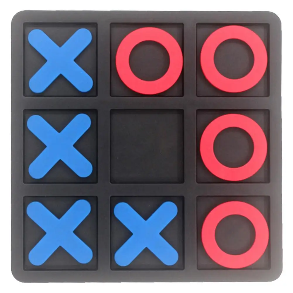 

XO Board Chess Toy Leisure Parent-Child Interaction Game Noughts And Crosses Game Wooden Board Puzzle Game Educational Toys