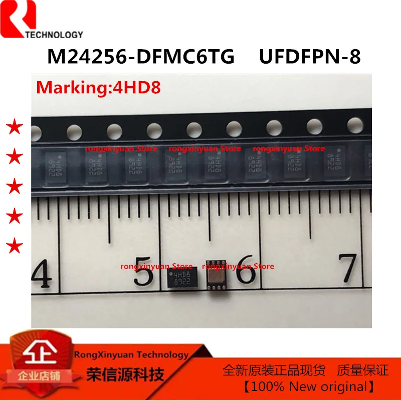 

5-10 pcs/lot M24256-DFMC6TG Marking: 4HD8 UFDFPN-8 M24256-DFM M24256-DF M24256 256-Kbit serial I²C bus EEPROM 100% New original