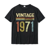 womens 50 year old vintage 1971 limited edition 50th birthday t shirt printed tops shirt cotton men top t shirts printed on sale