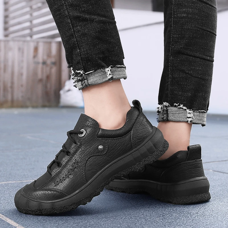 Мужские повседневные туфли на шнуровке натуральная кожа оксфорды для работы и