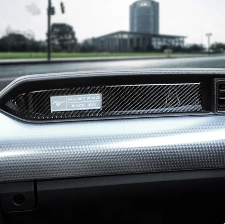 Для Ford Mustang из углеродного волокна интерьер украшения для приборной панели