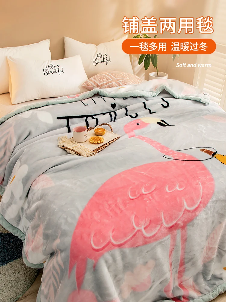 Набор толстое Флисовое одеяло для кровати 200x230 см мягкие и теплые с изображением