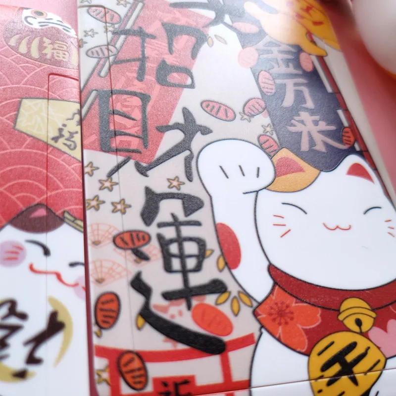 Счастливый фигурка кошки на удачу Для женщин ID Кредитная Держатель для карт