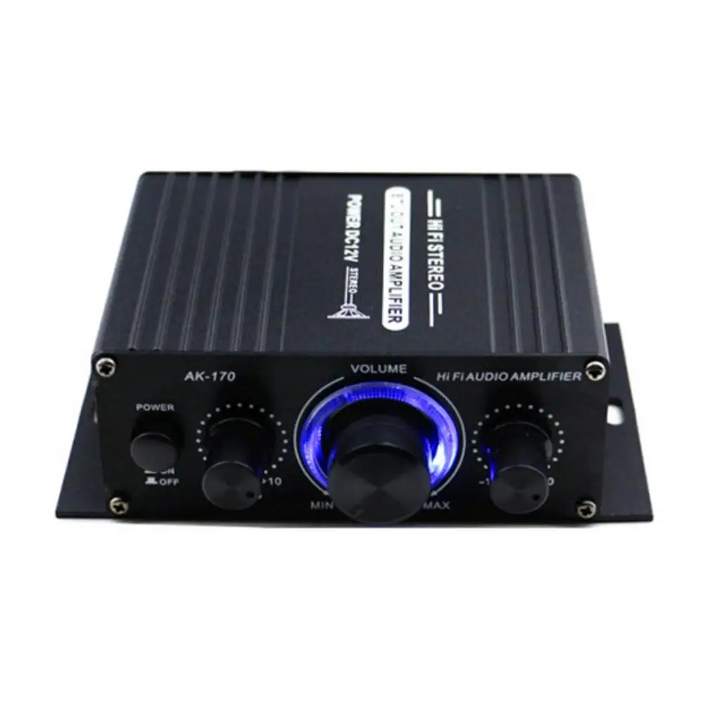Мини Hi Fi цифровой аудио усилитель 12 В автомобильный мотоцикл стерео с высоким