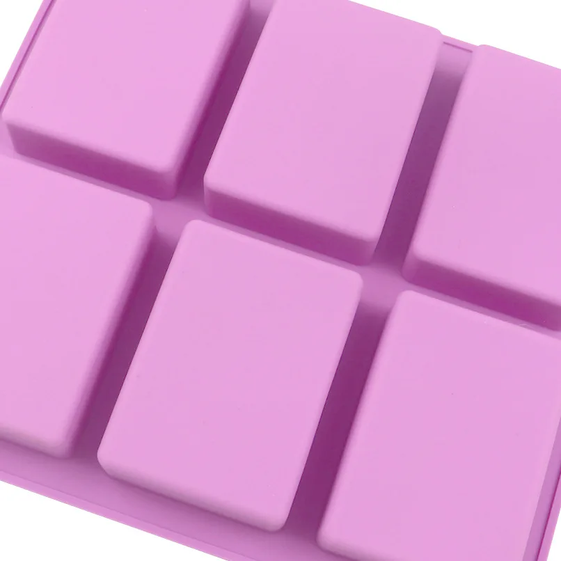 6 Полость ретро шаблон ручной работы мыло Плесень Силиконовые формы торта