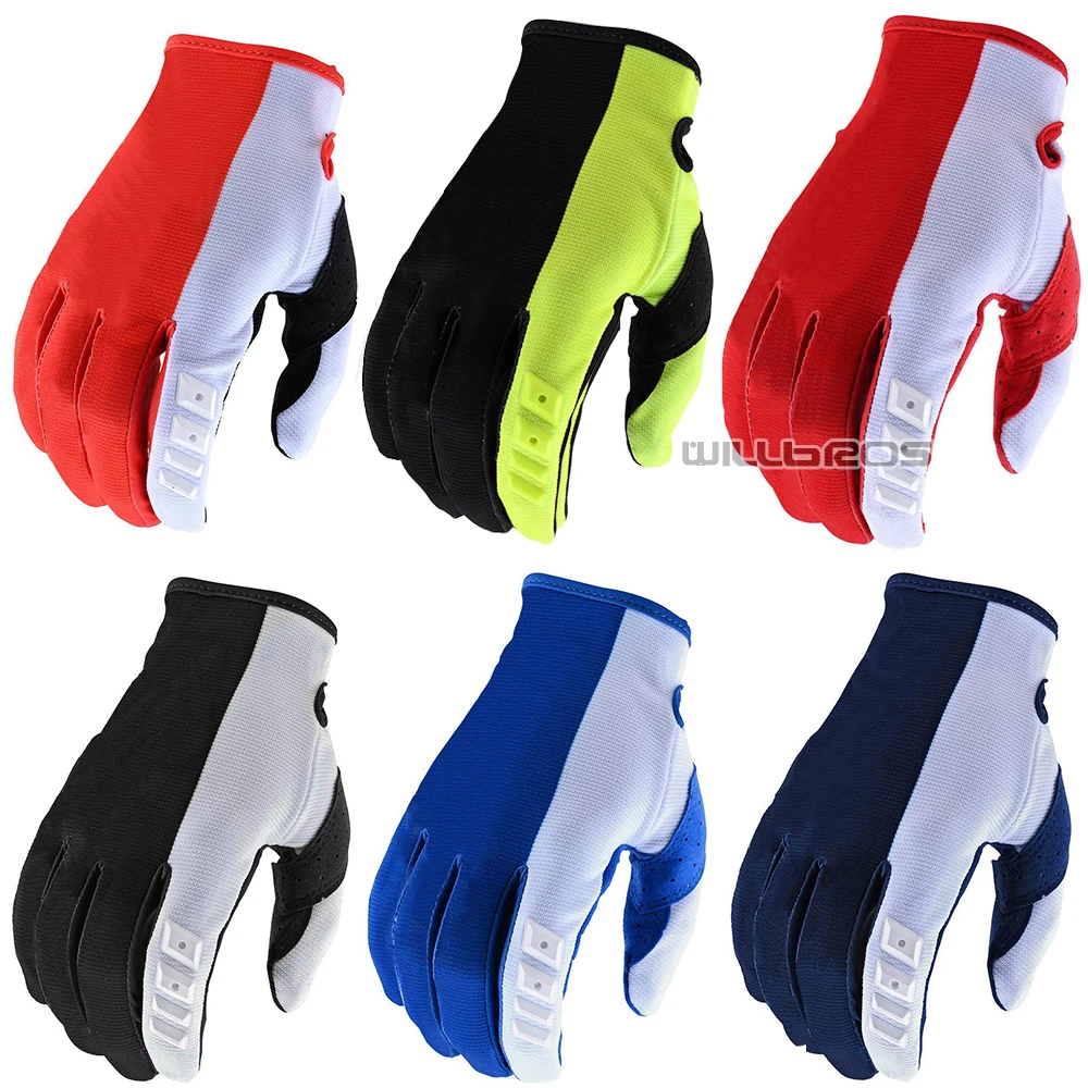 

Mountain Bicycle Offroad Mens 20s Solid GP Gloves Motorbike Motocross ATV MTB Bike Riding Race Gloves