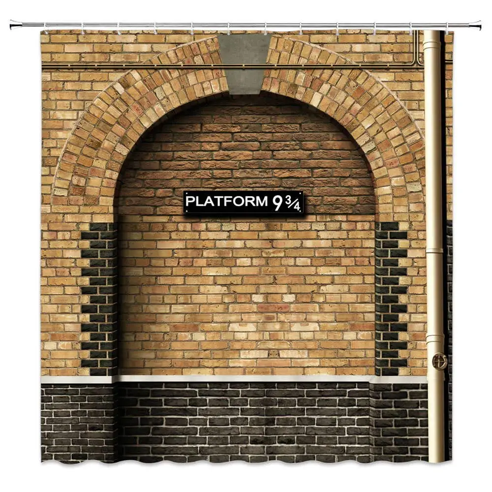 

Platform Shower Curtain London's King's Cross Station Magical Portal to Magic World
