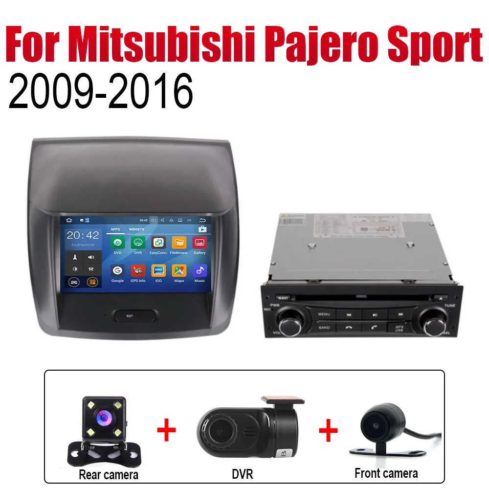 Extra Items Для Mitsubishi Pajero Montero Sport 2009 2010 2011 2012 2013 автомобиля Android мультимедиа Системы Экран WI-FI DVD - Цвет: Extra Items