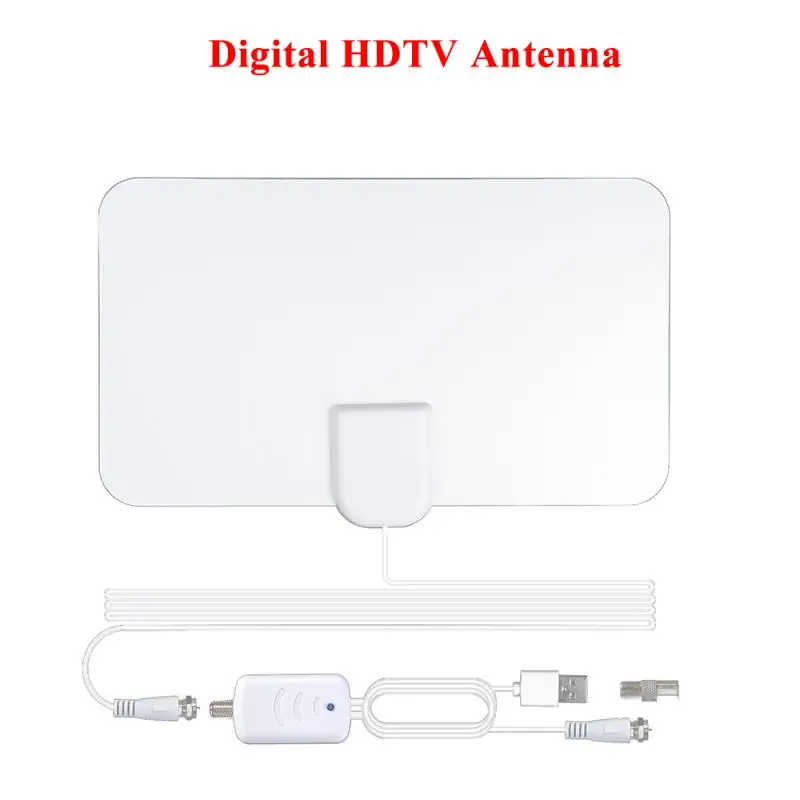 

Комнатная цифровая HD телевизионная антенна ТВ 900 миль радиус усилитель DVB-T2 isdb-tb прозрачный спутниковая антенна Приемник сигнала антенны